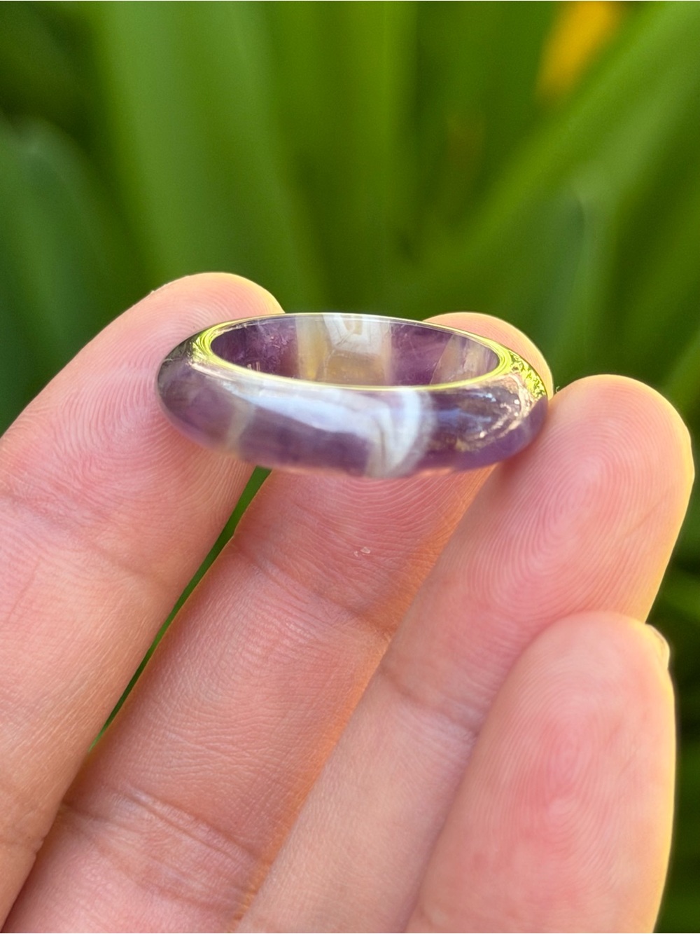 Size 8.75 natural dream amehtyst‎ ring 1856